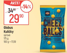 Snack sýrové kuličky Globus