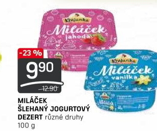 Jogurtový dezert Miláček Krajanka