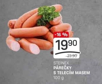 Párečky s telecím masem Steinex