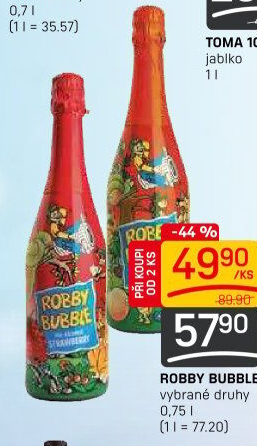 Sekt nealkoholický dětský Robby Bubble
