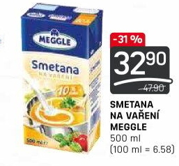 Smetana na vaření Meggle 10%