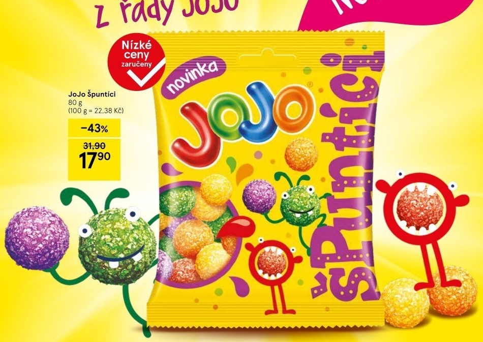 Bonbony Špuntíci JoJo