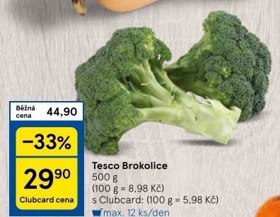 Brokolice Tesco