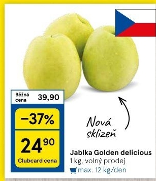 Jablka Golden Delicious