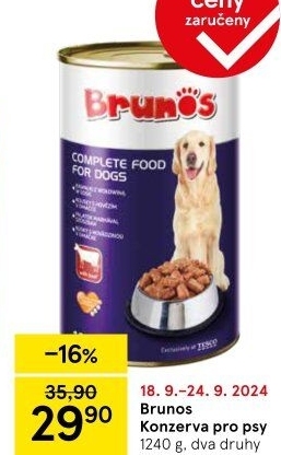 Konzerva pro psy Brunos