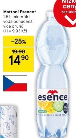 Ochucená voda Mattoni Esence