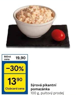 Pikantní sýrová pomazánka