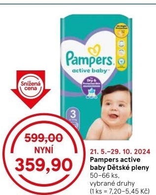 Pleny dětské Active Baby Pampers