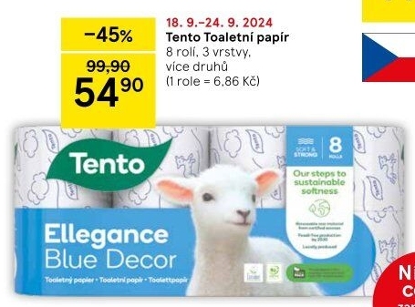 Toaletní papír 3vrstvý Tento
