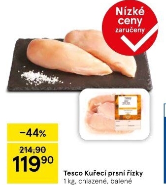 Kuřecí prsní řízky Tesco