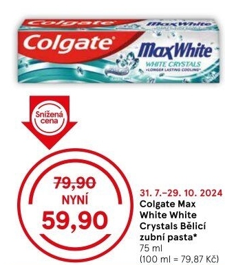 Pasta na zuby Max White Crystals Colgate