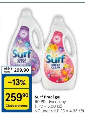 Prací gel Surf