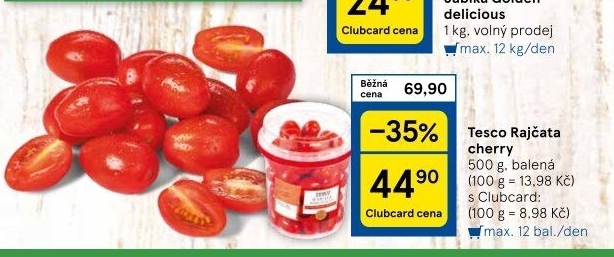 Rajčata cherry Tesco