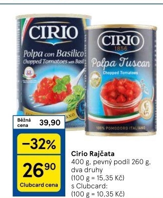 Rajčata konzervovaná Cirio