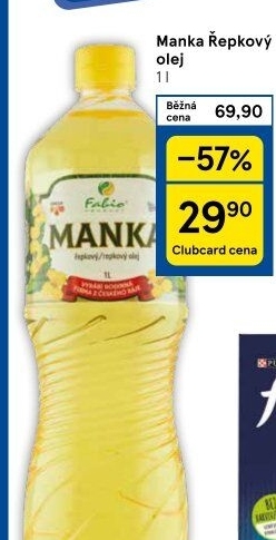 Řepkový olej Manka Fabio