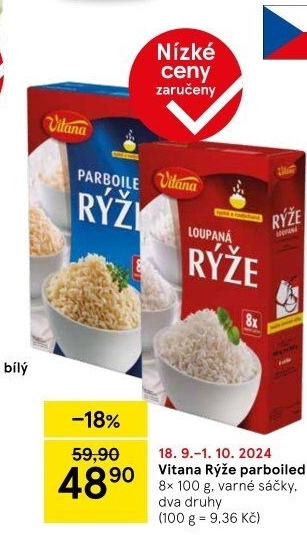 Rýže parboiled Vitana