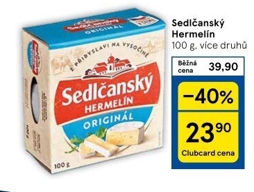 Sýr Hermelín Sedlčanský