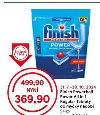 Tablety do myčky Power All in 1 Finish