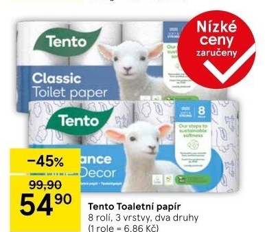 Toaletní papír 3vrstvý Tento