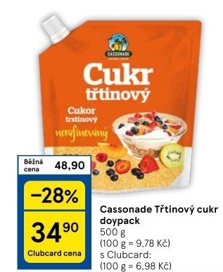 Třtinový cukr Cassonade