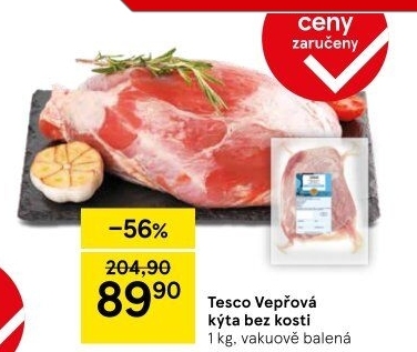Vepřová kýta bez kosti Tesco