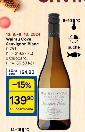 Víno Sauvignon Blanc Wairau Cove