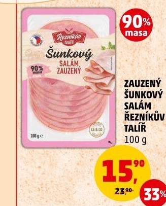Salám šunkový zauzený Řezníkův talíř