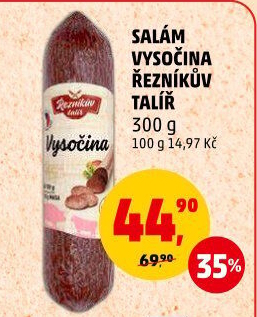 Salám Vysočina Řezníkův talíř