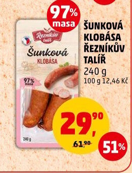 Šunková klobása Řezníkův talíř