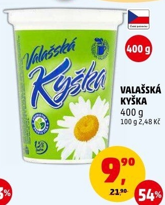 Valašská kyška Mlékárna Valašské Meziříčí