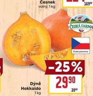 Dýně Hokkaidó Česká farma