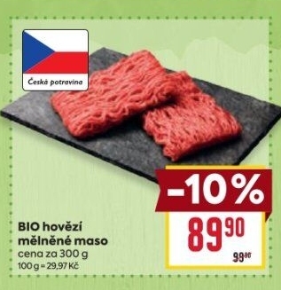 Hovězí mleté maso bio
