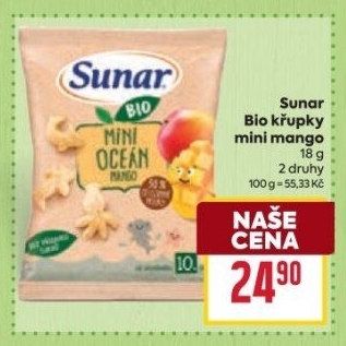 Křupky bio Sunar