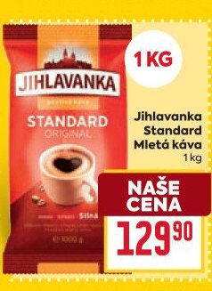Mletá káva Standard Jihlavanka