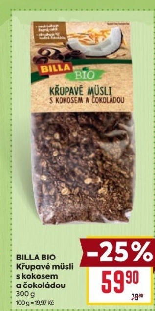 Müsli křupavé Naše Bio Billa