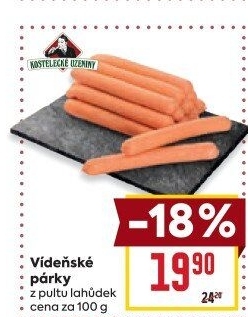 Párky vídeňské Kostelecké uzeniny