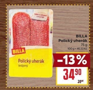 Salám Uherák polický Billa