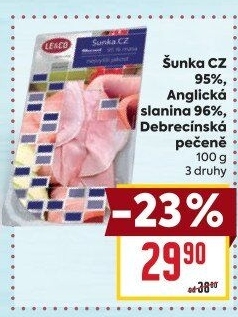 Šunka nejvyšší jakosti LE&amp