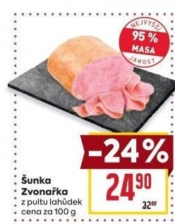 Šunka vepřová Zvonařka nejvyšší jakosti