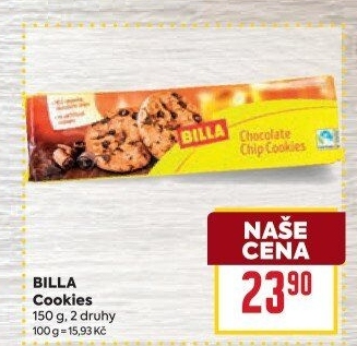 Sušenky Cookies Billa