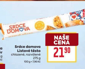 Těsto listové rozválené Srdce Domova