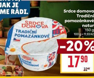 Tradiční pomazánkové Srdce Domova