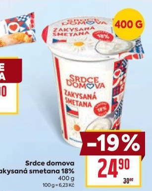 Zakysaná smetana 18% Srdce Domova