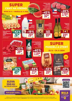 akční leták BILLA 18.9.2024-24.9.2024