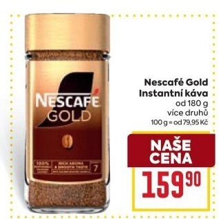 Instantní kávy Nescafé Gold