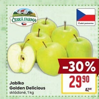 Jablka Golden Delicious Česká Farma