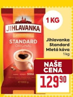 Mletá káva Standard Jihlavanka