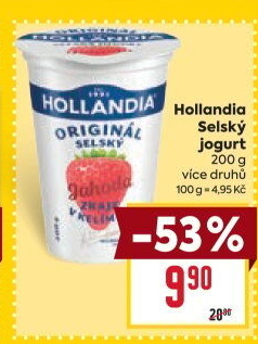 Ochucený jogurt selský Hollandia