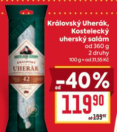 Salám Uherák královský Kostelecké uzeniny