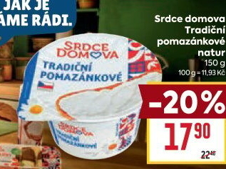 Tradiční pomazánkové Srdce Domova